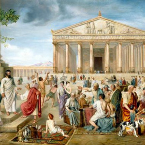 ST PAUL PREACHING BEFORE THE TEMPLE OF DIANA IN EPHESUS- Adolf Pirsch